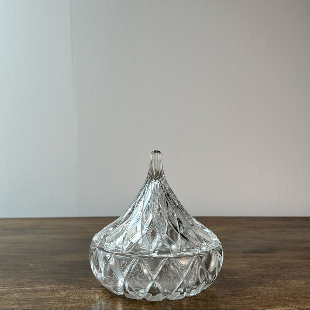 Crystal Hershey Kisses Covered Candy Dish